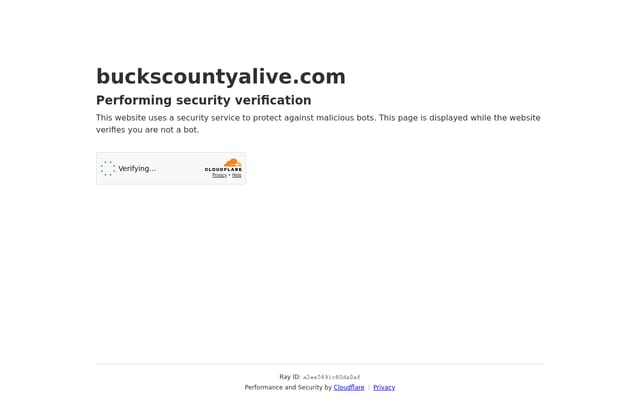 Screenshot of buckscountyalive.com