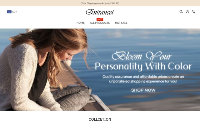 Screenshot of entrancet.com