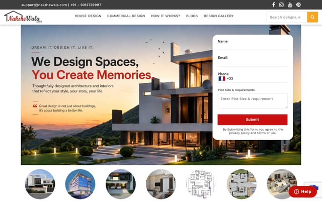 Screenshot of nakshewala.com
