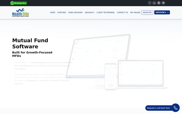 Screenshot of wealthelite.in