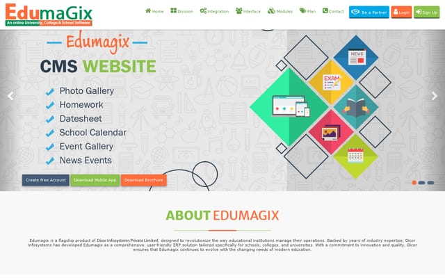 Screenshot of edumagix.com