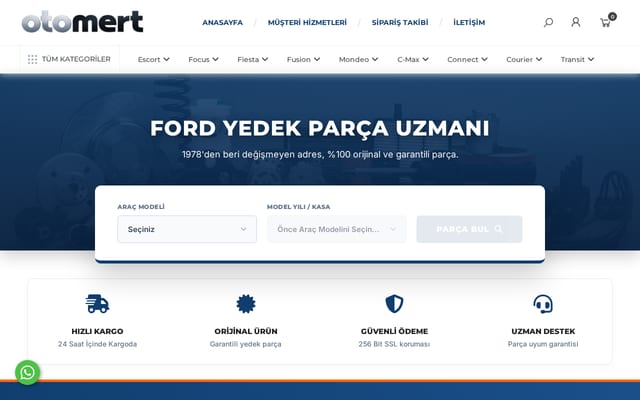 Screenshot of otomert.com.tr