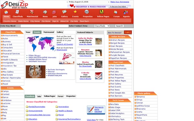 Screenshot of desizip.com