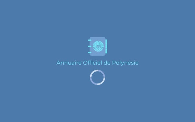 Screenshot of annuaireopt.pf