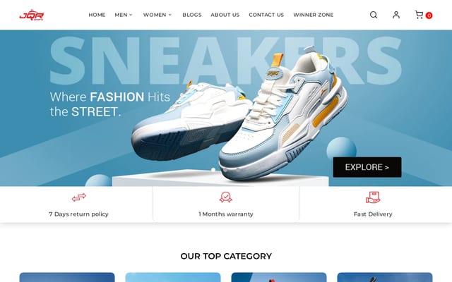 Screenshot of jqrsports.com