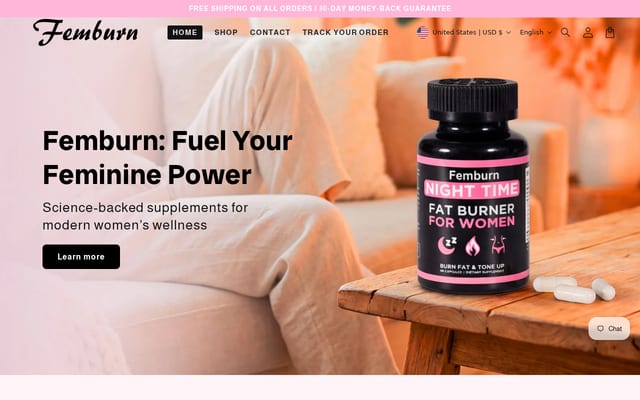 Screenshot of femburn.co