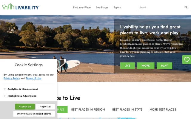 Screenshot of livability.com