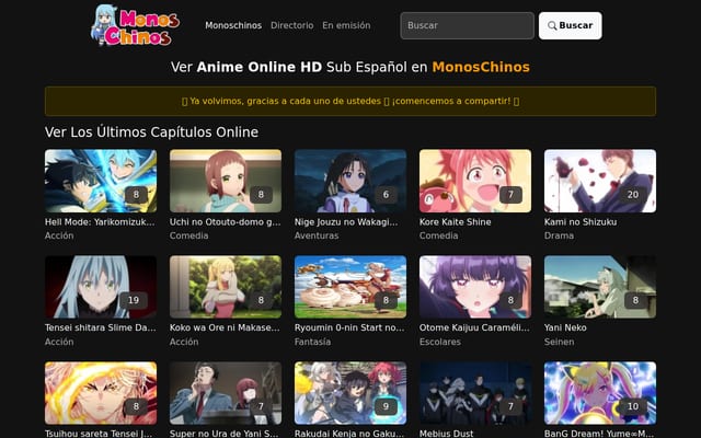 Screenshot of monoschinos.net