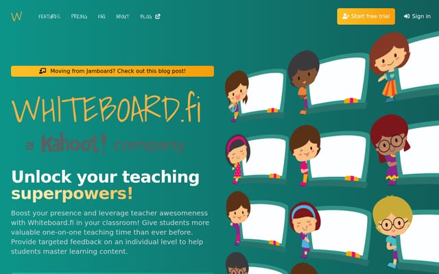 Screenshot of whiteboard.fi