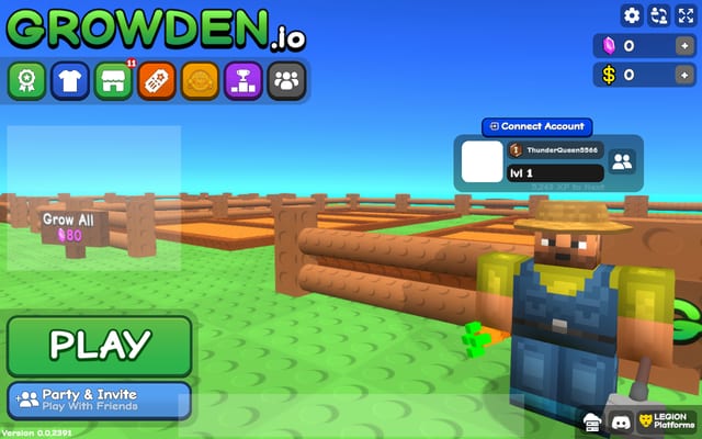 Screenshot of growden.io