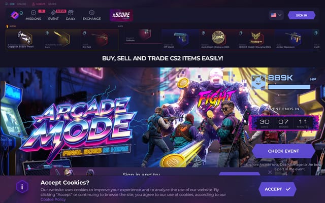 Screenshot of cs2.club
