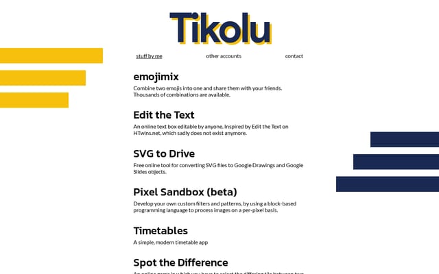 Screenshot of tikolu.net