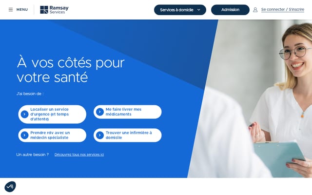 Screenshot of ramsayservices.fr