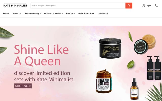 Screenshot of kateminimalist.com