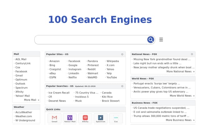 Screenshot of searchalot.com