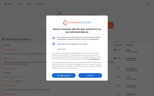 Screenshot of reverseaustralia.com