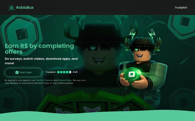 Screenshot of roblobux.fr