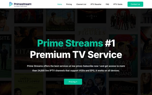 Screenshot of primestreams.net