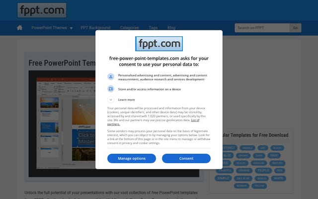 Screenshot of fppt.com