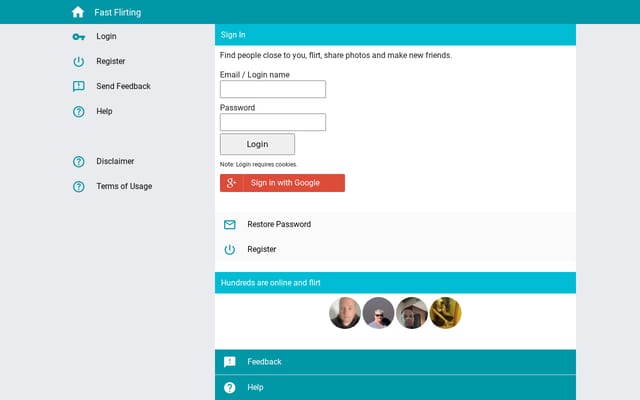 Screenshot of fastflirtingapp.com