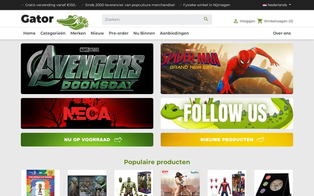 Screenshot of gator.nl
