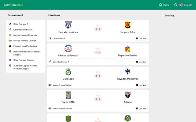 Screenshot of askmebet.live