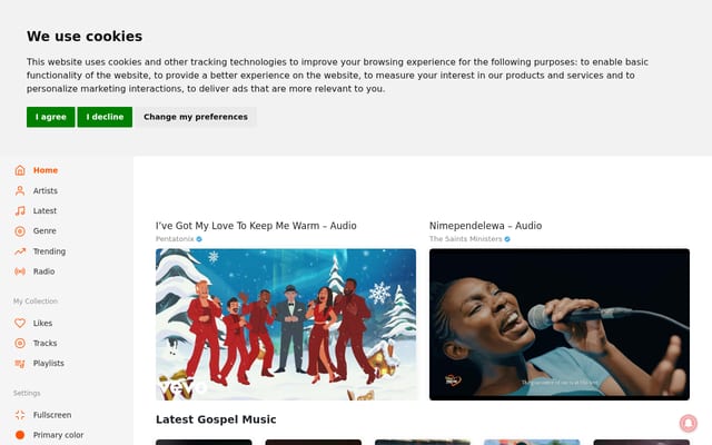 Screenshot of wakristo.com