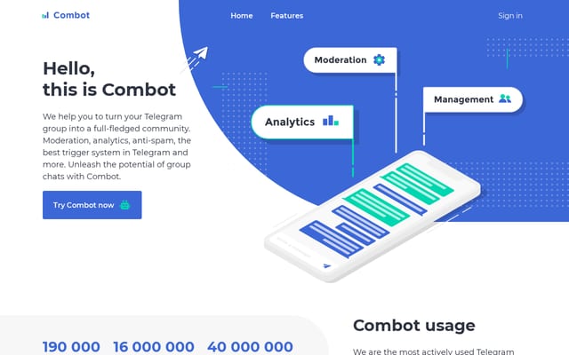 Screenshot of combot.org