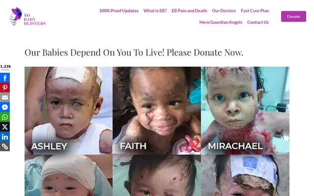 Screenshot of nobabyblisters.org
