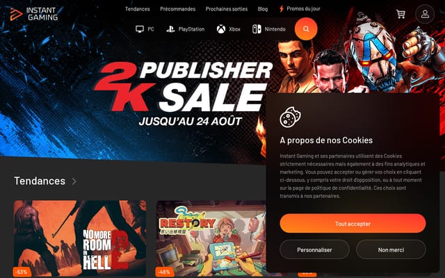 Screenshot of instant-gaming.com