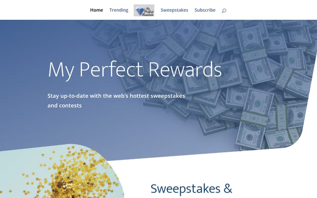 Screenshot of myperfectrewards.com