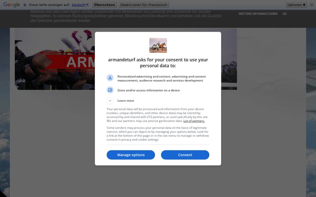 Screenshot of armandeturf.blogspot.com