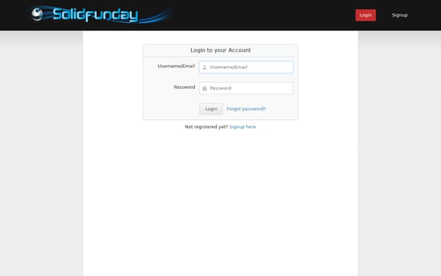 Screenshot of solidfunday.com