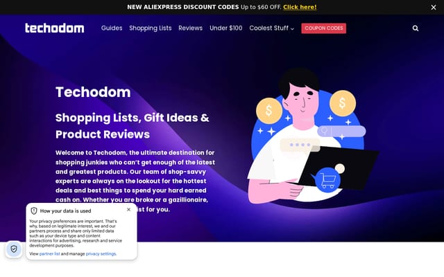 Screenshot of techodom.com