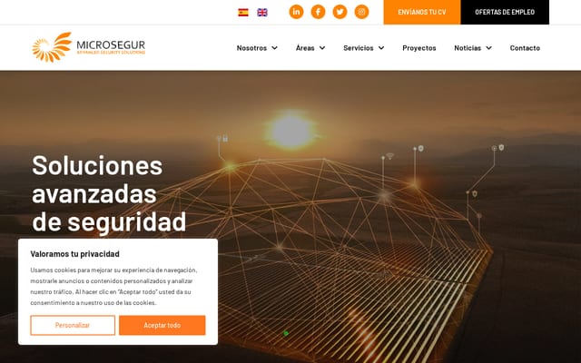 Screenshot of microsegur.com