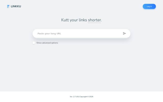 Screenshot of linkku.me