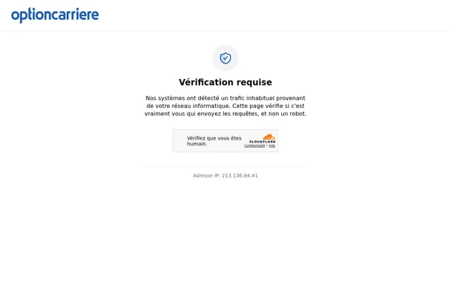 Screenshot of optioncarriere.ma