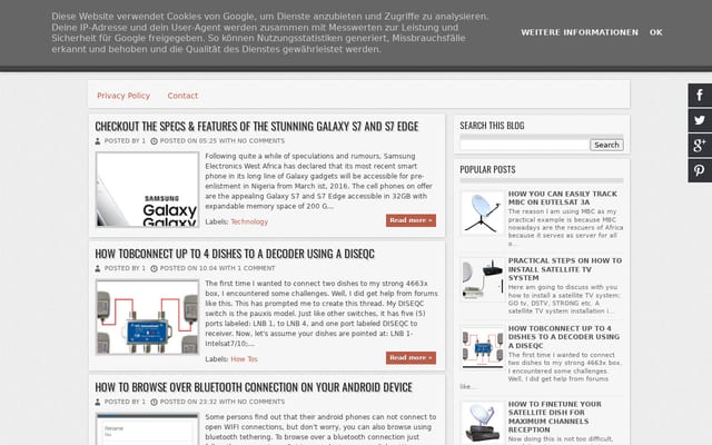 Screenshot of africanville.blogspot.com