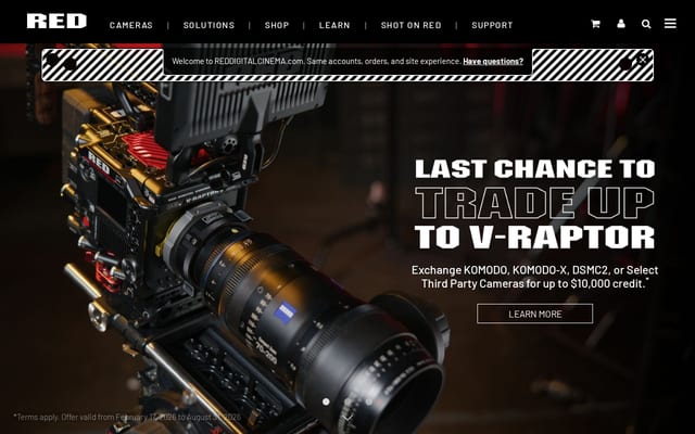 Screenshot of red.com