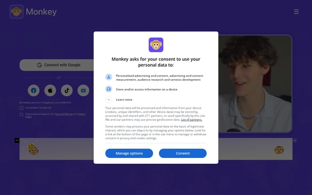 Screenshot of monkey.app