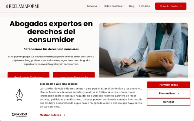 Screenshot of reclamapormi.com