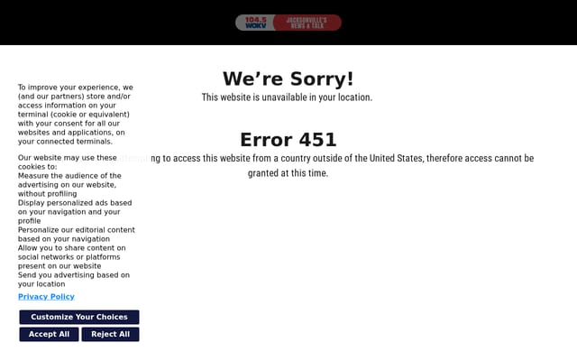 Screenshot of wokv.com