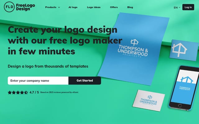 Screenshot of freelogodesign.org