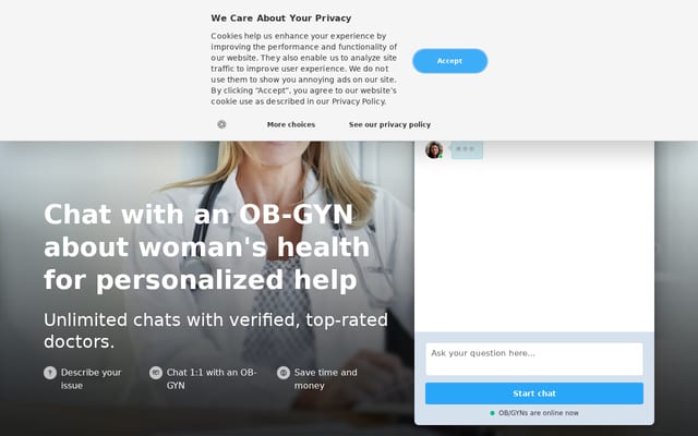 Screenshot of askwomenshealth.com