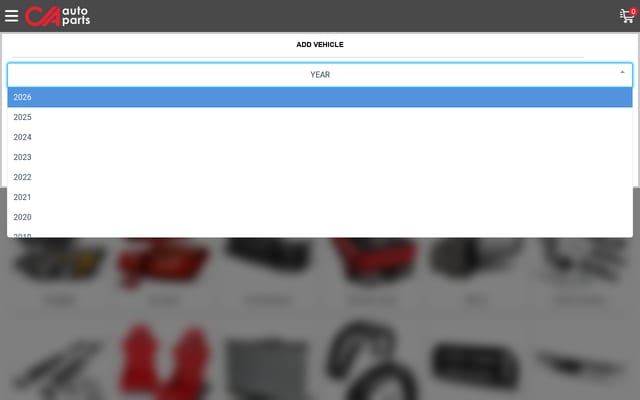 Screenshot of caautoparts.com