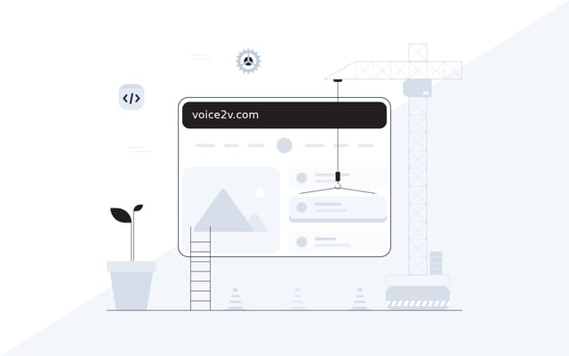 Screenshot of voice2v.com