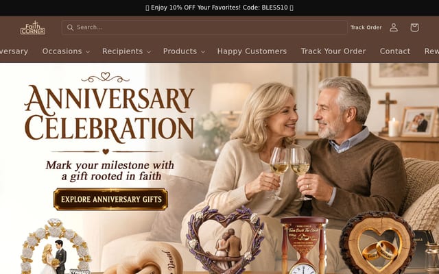 Screenshot of faithcorner.co