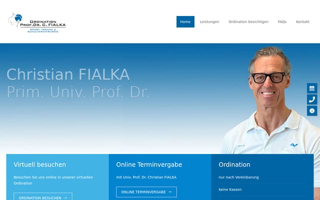 Screenshot of fialka.org