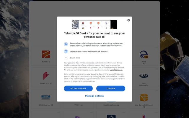 Screenshot of televizia.org