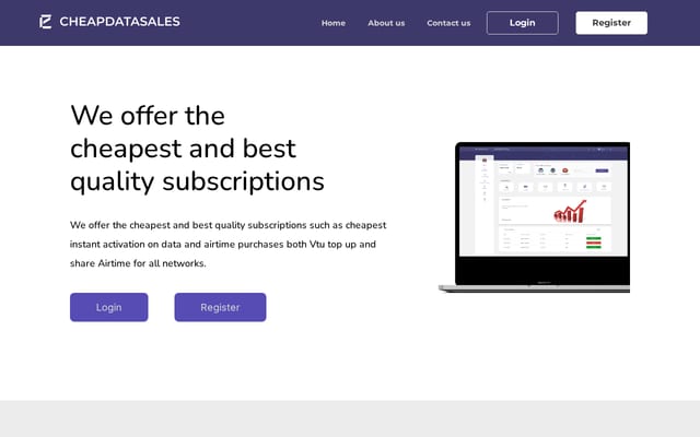 Screenshot of cheapdatasales.com